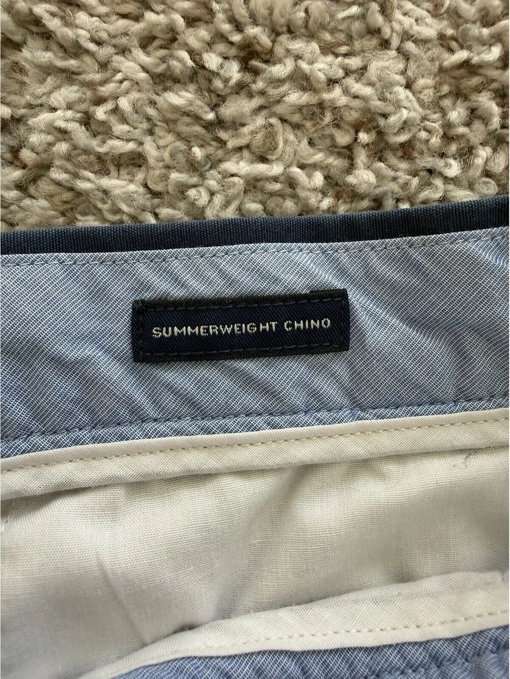 J.Crew The Sutton Navy Summerweight Chino Pants 36x28 Smart Casual Preppy